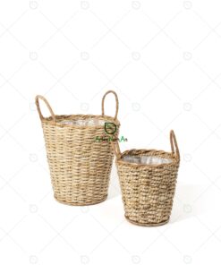 Wicker Banana Planter Basket with Handles