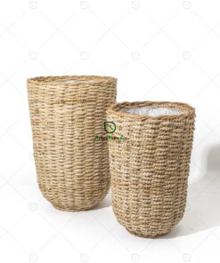 Wicker Banana Tall Planter