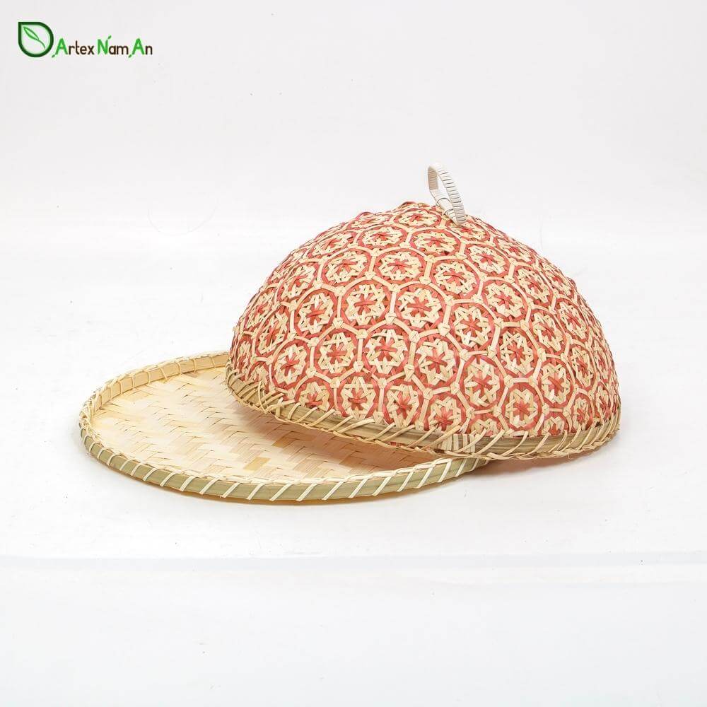 Rattan cane vs bamboo - Wholesale woven bamboo food cover set
