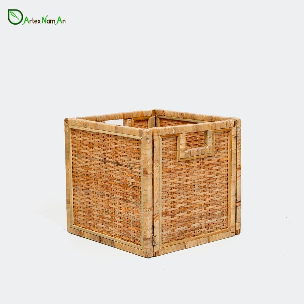 Rattan cane vs bamboo  - Collapsible wholesale woven baskets with rattan peel