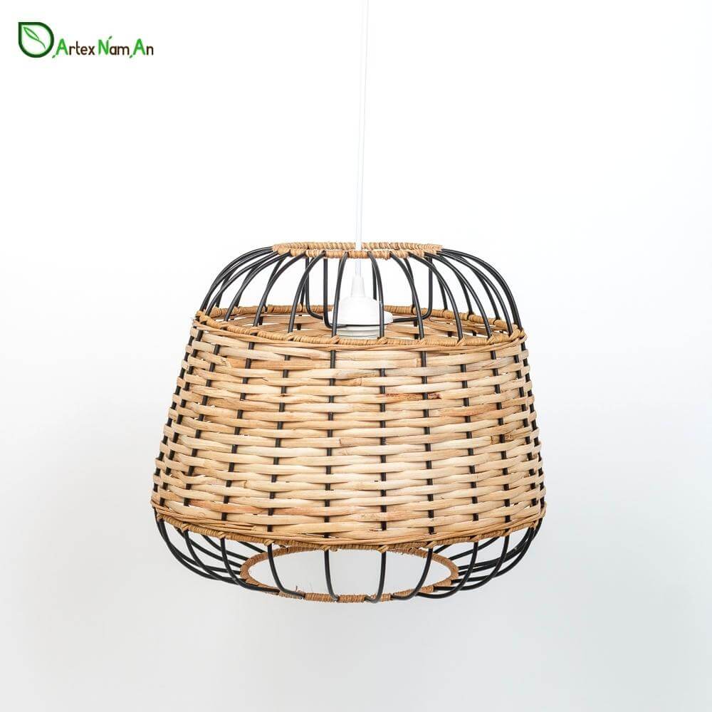 Rattan cane vs bamboo  - Rattan peel woven wicker lamp shades wholesale