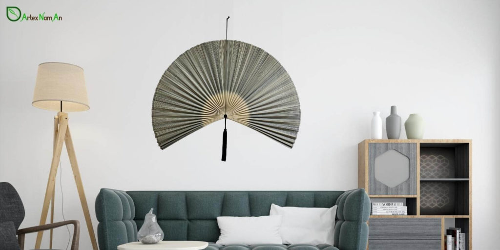 Rattan cane vs Bamboo - Wholesale wall decor fan made from connected bamboo