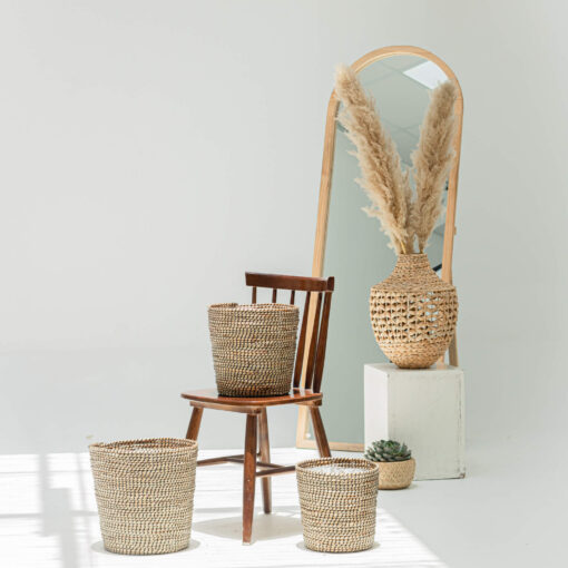 Seagrass Taper Scandinavian Plant Pots Wholesale
