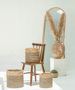 Natural Seagrass Banana Wicker Planters Indoor Wholesale