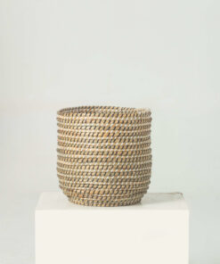 Monochrome Seagrass Wicker Pots For Plants Wholesale
