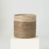 Two-tone Seagrass Wicker Scandinavian Plant Pots Wholesale
