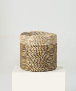 Two-tone Seagrass Wicker Scandinavian Plant Pots Wholesale