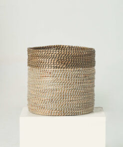 Two-tone Natural Woven Seagrass Wholesale Indoor Planters