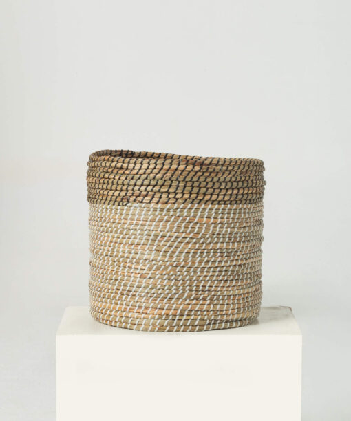 Two-tone Natural Woven Seagrass Wholesale Indoor Planters