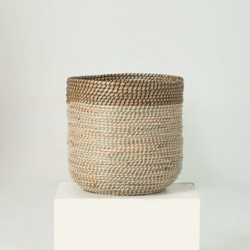 Two-color Seagrass Scandinavian Plant Pots Wholesale
