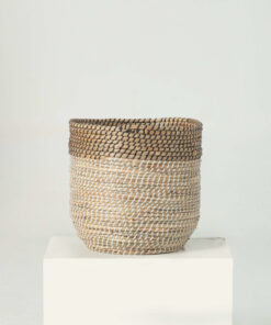 Two-color Seagrass Scandinavian Plant Pots Wholesale