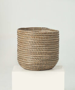 Monochrome Seagrass Wicker Pots For Plants Wholesale