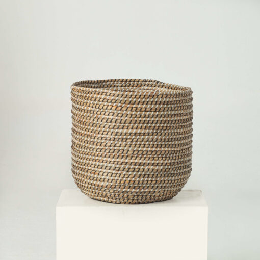 Monochrome Seagrass Wicker Pots For Plants Wholesale