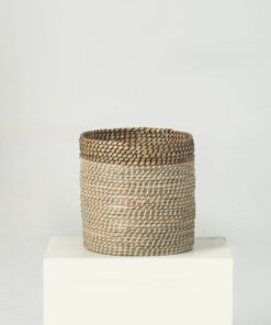 Two-tone Natural Woven Seagrass Wholesale Indoor Planters