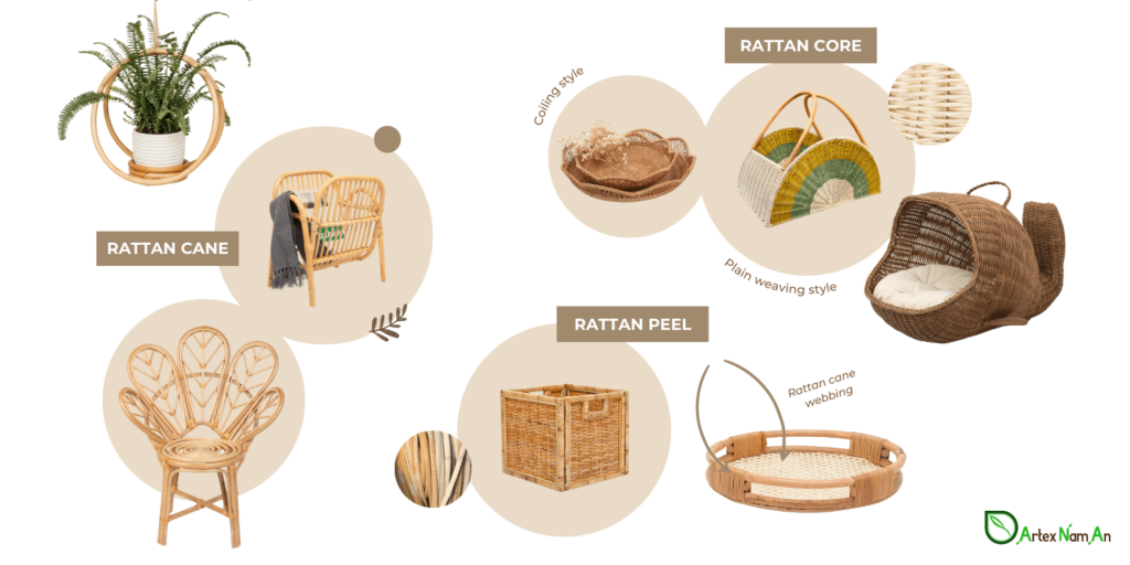 Rattan wicker material home goods wholesale 9