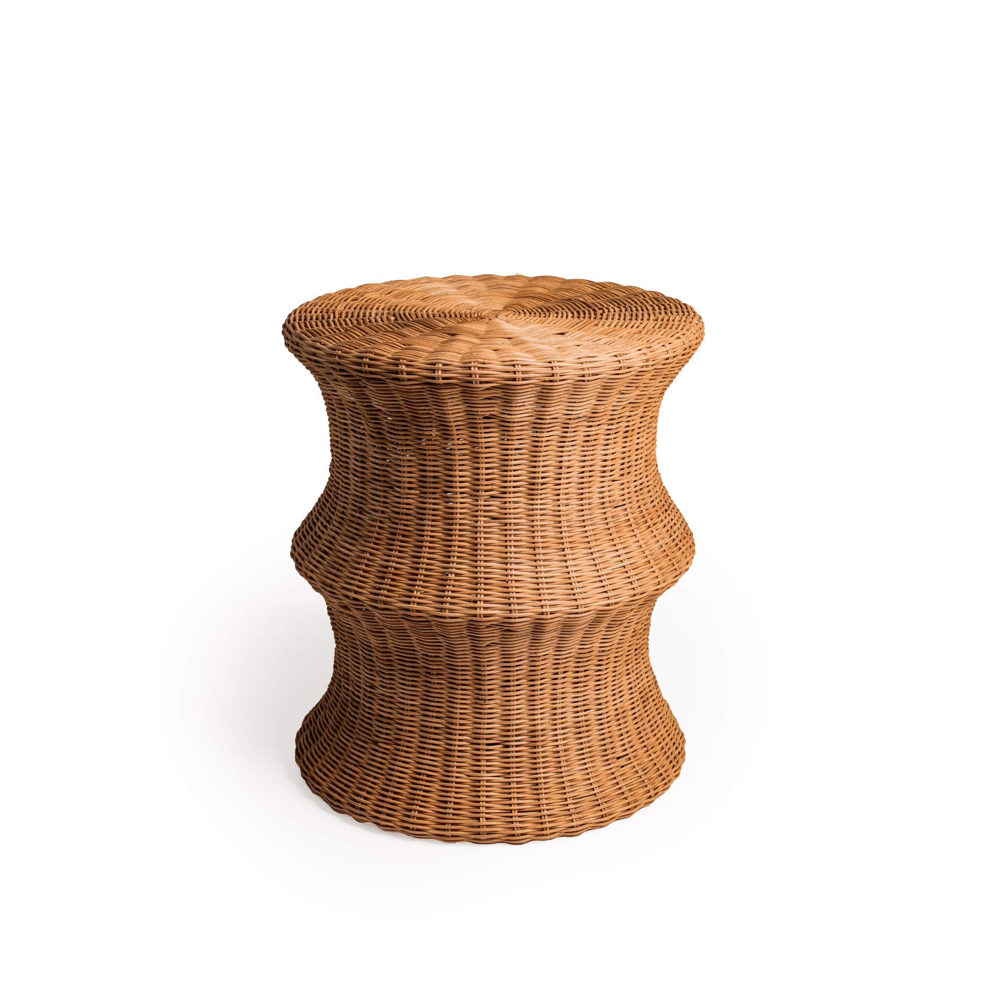 Natural Rattan Lupe End Table