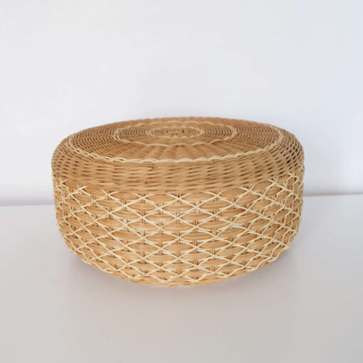 Rattan Round Pouf