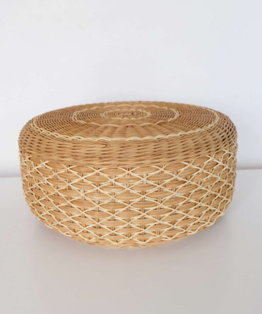Rattan Round Pouf