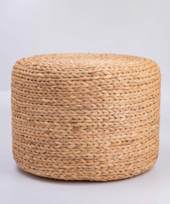 Water Hyacinth Seagrass Round Pouf