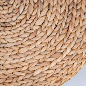 Water Hyacinth Seagrass Round Pouf