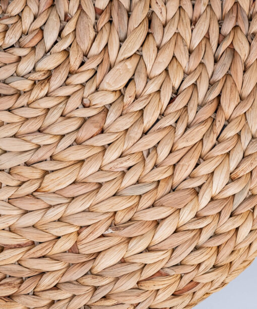 Water Hyacinth Seagrass Round Pouf