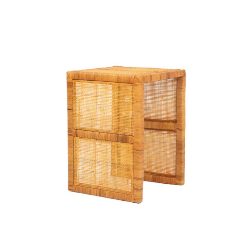 Nested Rattan End Tables