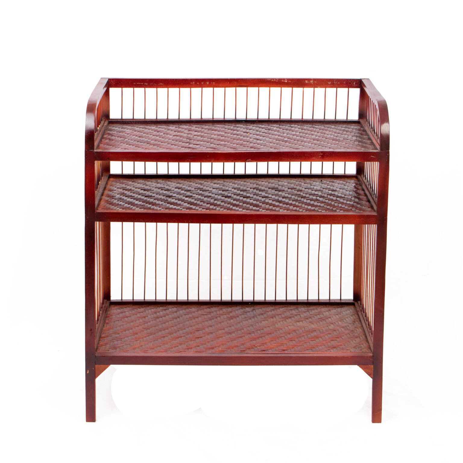 Natural Console Table With Shelf And Drawers