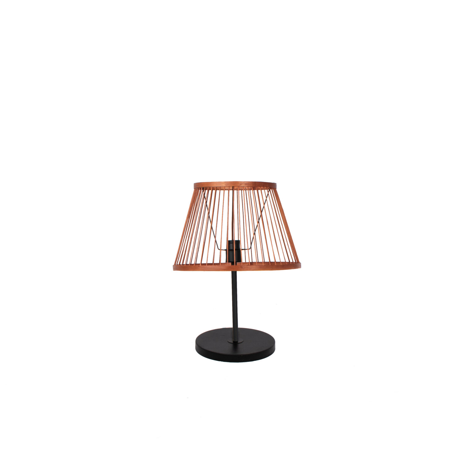 Bamboo Table Lamp Winged Brown