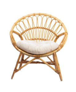 Circle Rattan Armchair For Wholesale