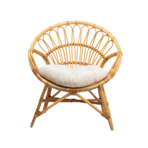 Circle Rattan Armchair For Wholesale