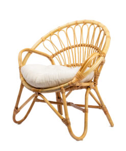 Circle Rattan Armchair For Wholesale
