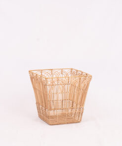 Vietnamese Cross Weave Rattan Basket