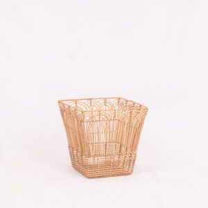 Vietnamese Cross Weave Rattan Basket
