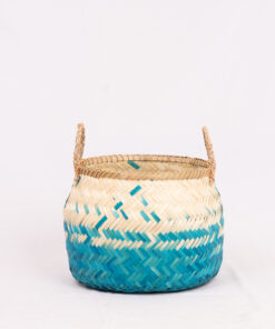 Bamboo Basket Bin With Handles