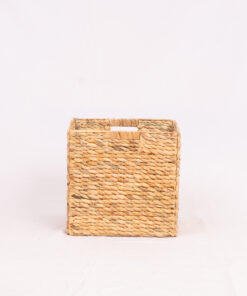 Portable Water Hyacinth Storage Basket with Handles