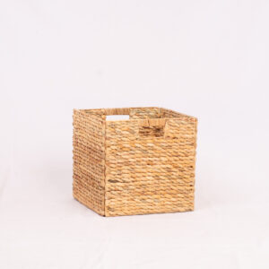 Portable Water Hyacinth Storage Basket with Handles