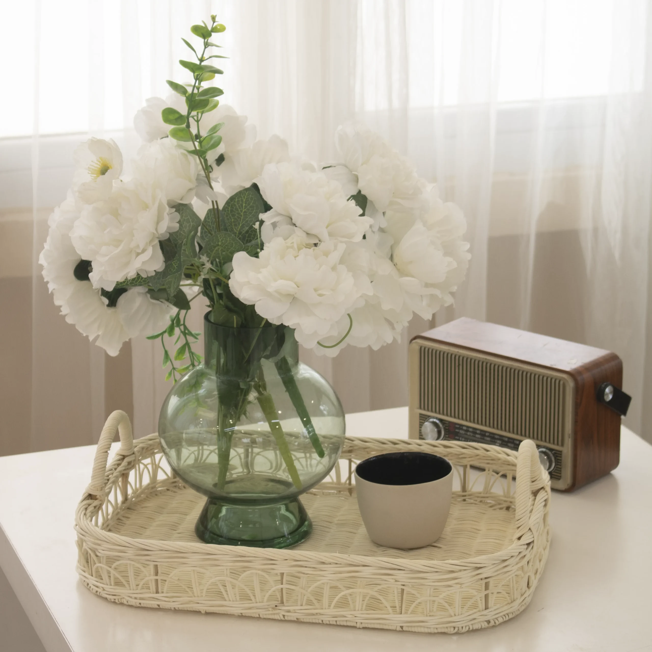 Wholesale Set of 2 Natural Rattan Tray in White for Table Decor and Organization | Handwoven Eco-Friendly Decorative Serving Trays 5 Wholesale Set of 2 Natural Rattan Tray in White for Table Decor and Organization | Handwoven Eco-Friendly Decorative Serving Trays