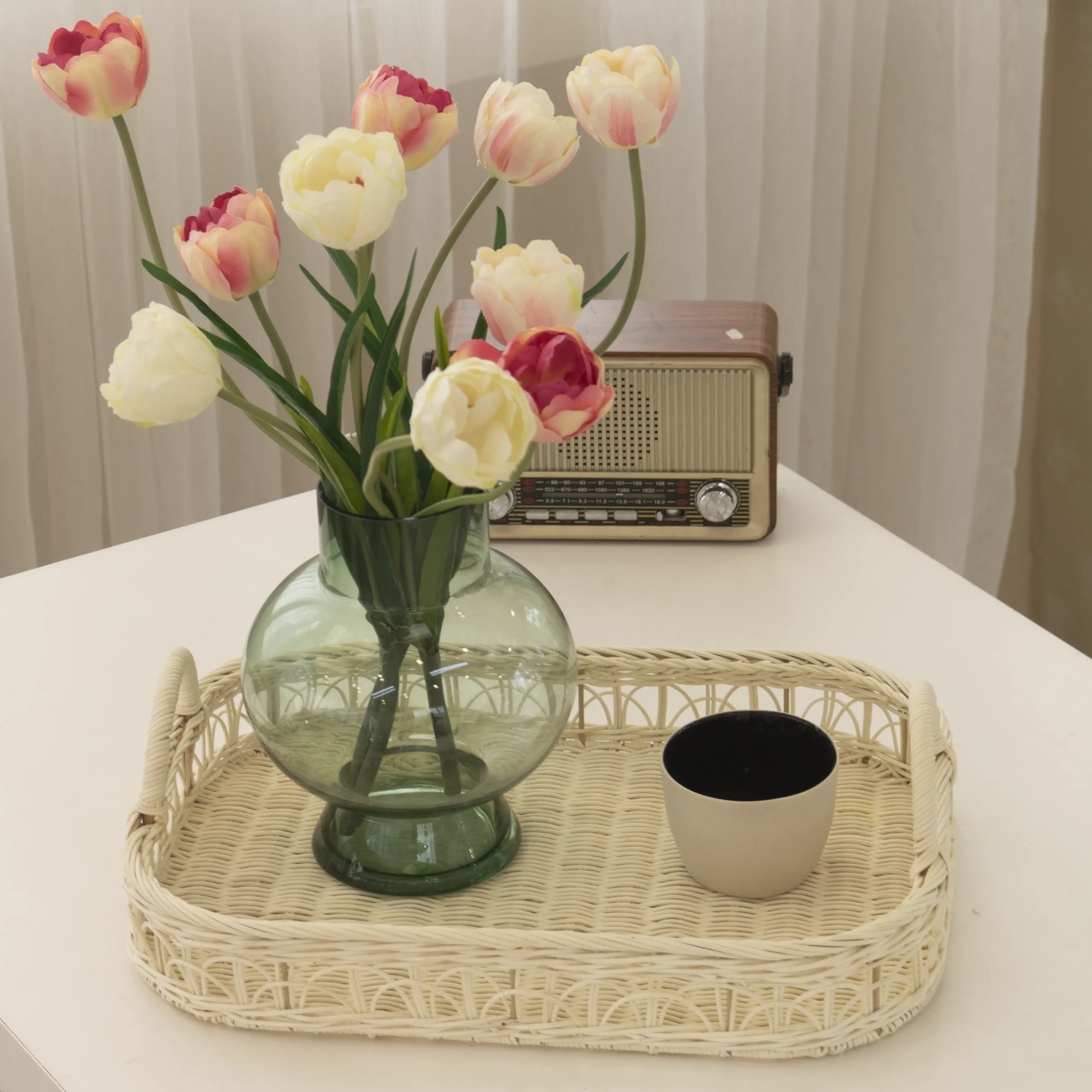Wholesale Set of 2 Natural Rattan Tray in White for Table Decor and Organization | Handwoven Eco-Friendly Decorative Serving Trays 3 Wholesale Set of 2 Natural Rattan Tray in White for Table Decor and Organization | Handwoven Eco-Friendly Decorative Serving Trays