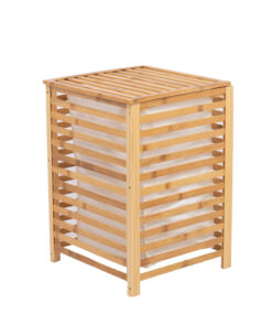 Bamboo Wooden Laundry Basket With Lid Wholesale Vietnam