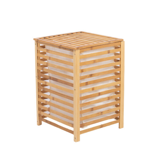 Bamboo Wooden Laundry Basket With Lid Wholesale Vietnam