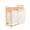 Buy Wholesale Natural FSC Bamboo Laundry Basket Shelf with fabric sorting bags for clean and organized laundry rooms. We welcome bulk orders, OEM/ODM collaborations, and private label projects for retailers, wholesalers, sourcing agents, and HORECA buyers.