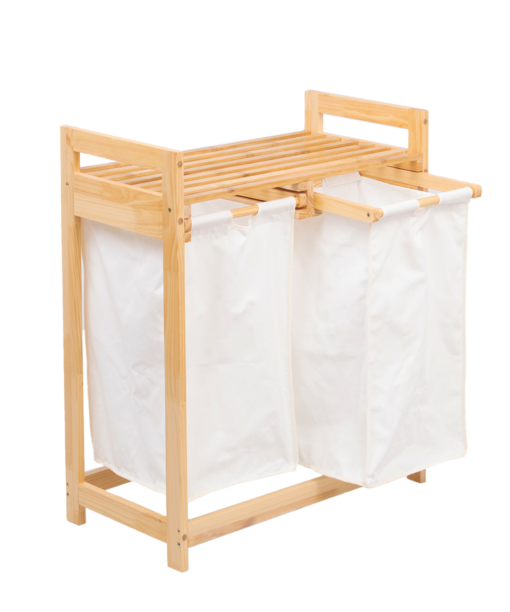 Buy Wholesale Natural FSC Bamboo Laundry Basket Shelf with fabric sorting bags for clean and organized laundry rooms. We welcome bulk orders, OEM/ODM collaborations, and private label projects for retailers, wholesalers, sourcing agents, and HORECA buyers.