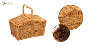 Fern weaving material wholesale picnic baskets