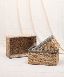 Water Hyacinth Storage Bins With Handles Wholesale