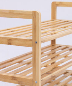 3-Tiered Bamboo Wicker Shoe Rack Wholesale