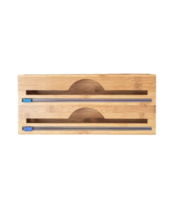 Bulk Bamboo Warp Dispenser Low Storage Box With Sliding Cutter