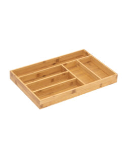 Bamboo 6-compartment Cutlery Drawer Organizer