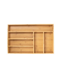 Bamboo 6-compartment Cutlery Drawer Organizer