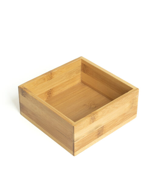 Small Square Bamboo Wooden Tray Box Wholesale Vietnam