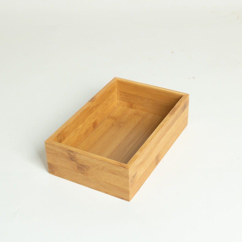 Wholesale Natural FSC Bamboo Storage and Drawer Organizer Box in Rectangular